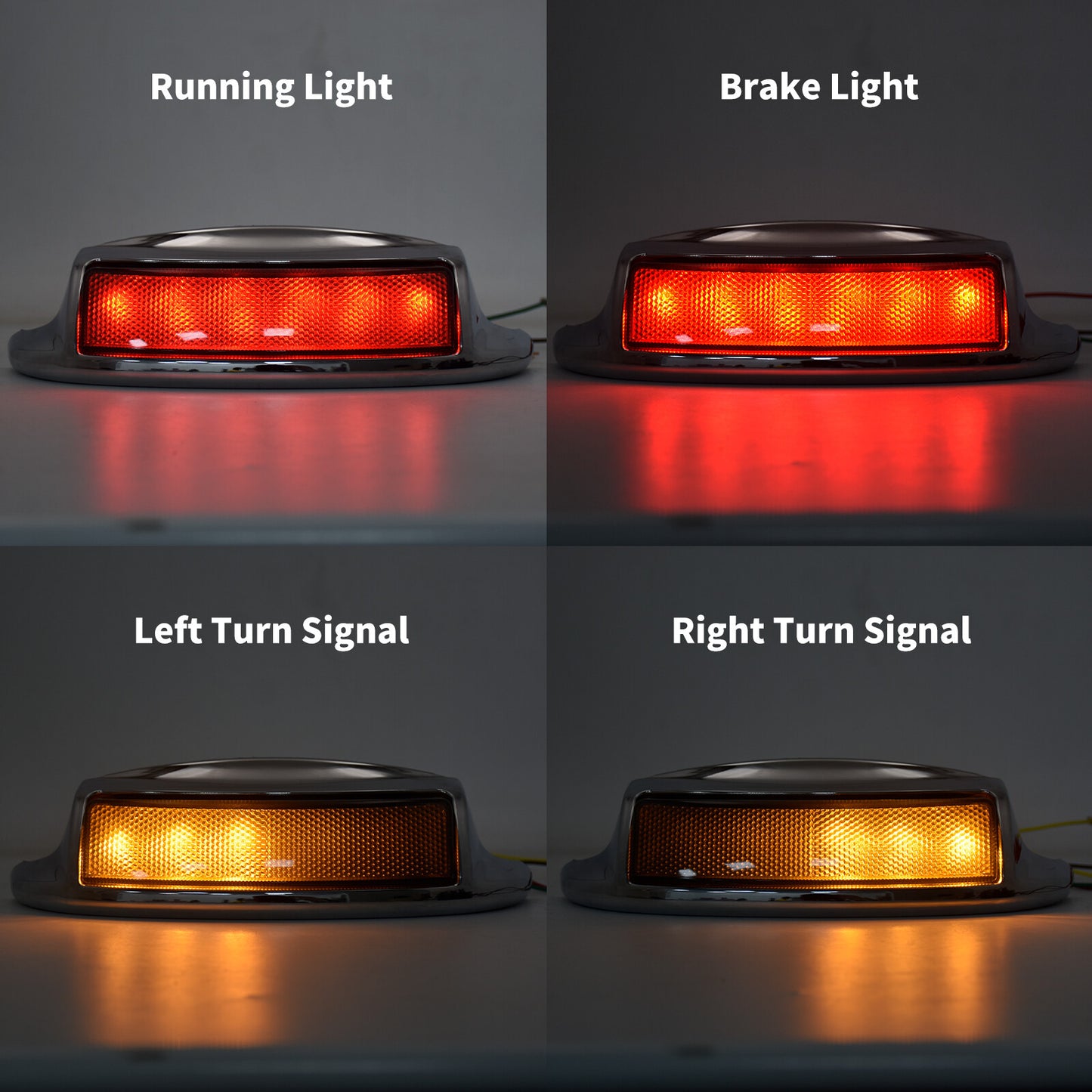 Rear Fender Smoke Len Tip Brake Light Fit for Harley Touring Ultra FLTRU 2016-UP