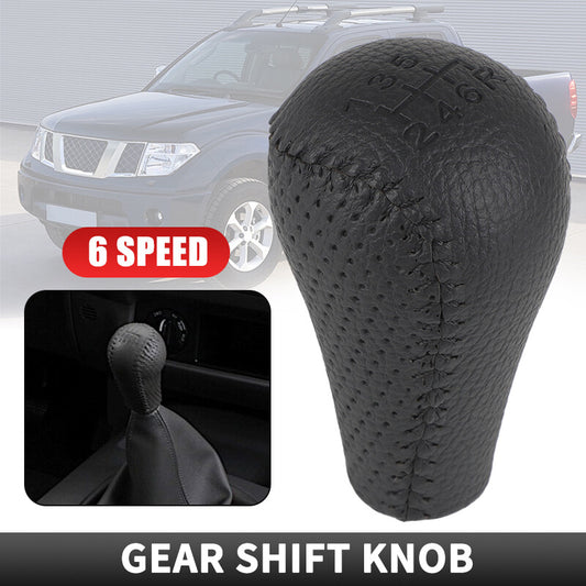 6 Speed Gear Shift Knob Fit for Nissan Navara D40 Frontier Double Cab 2005-2015