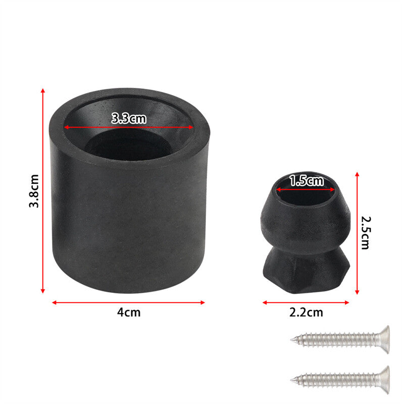 4 Set Trailer Door Holder Kit Low Profile Bumper Door Holder for Most RV Trailer