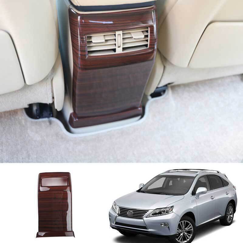 1X Wood Grain Rear Air Outlet Anti-Kick Panel Cover for Lexus RX350 450h 2009-15