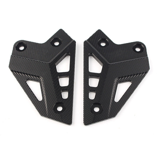 Rear Foot Rest Foot Peg Heel Guard Cover for Kawasaki Z900 2017 2018 2019 Black