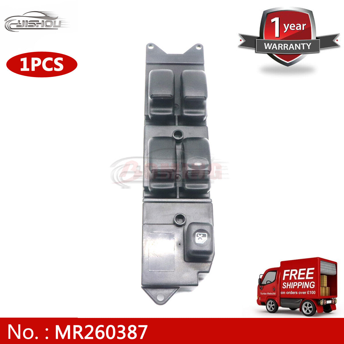 MR194826 Left Driver Power Main Window Control Switch for Mitsubishi L200