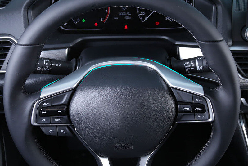 Steering Wheel Frame Cover Trim 2X for Honda Accord 10th 2018-2022 Sliver Matte