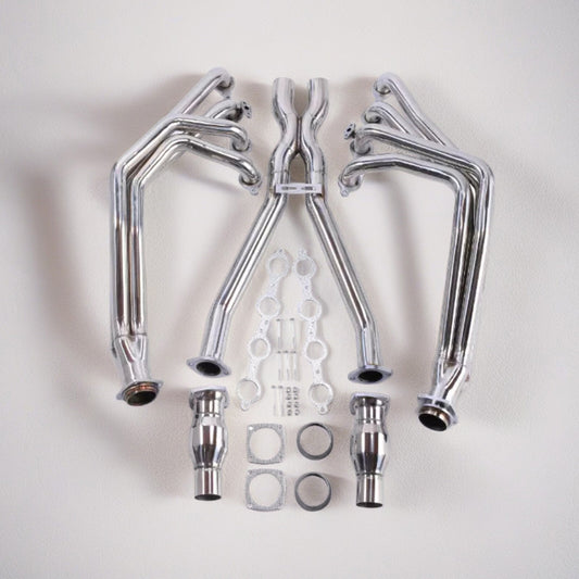 for Chevy for Corvette 1997-04 C5 LS1 LS6 Stainless Exhaust Headers  X Pipe 2SETS