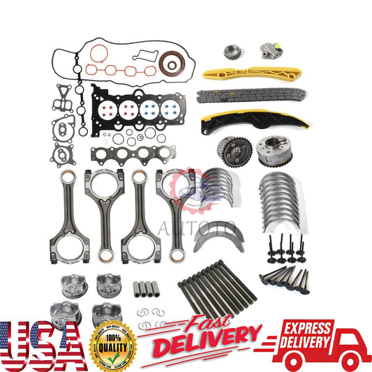 G4FJ Engine Overhaul Gasket - Head Bolts Timing Chain Kit Bearing for Hyundai US
