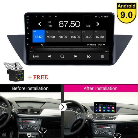 10.1 Android 9.0 Car Radio Stereo Player GPS Nav w/Camera for BMW X1 E84 09-13