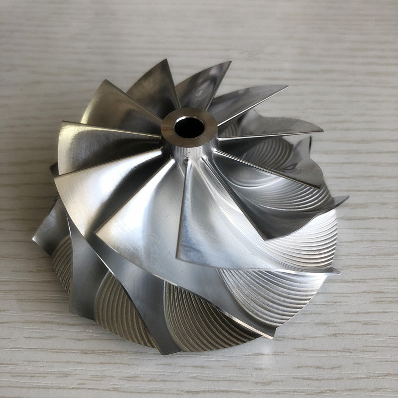 HX40 66.65/84.00mm 11+0 performance design turbine milling/bulk compressor wheel