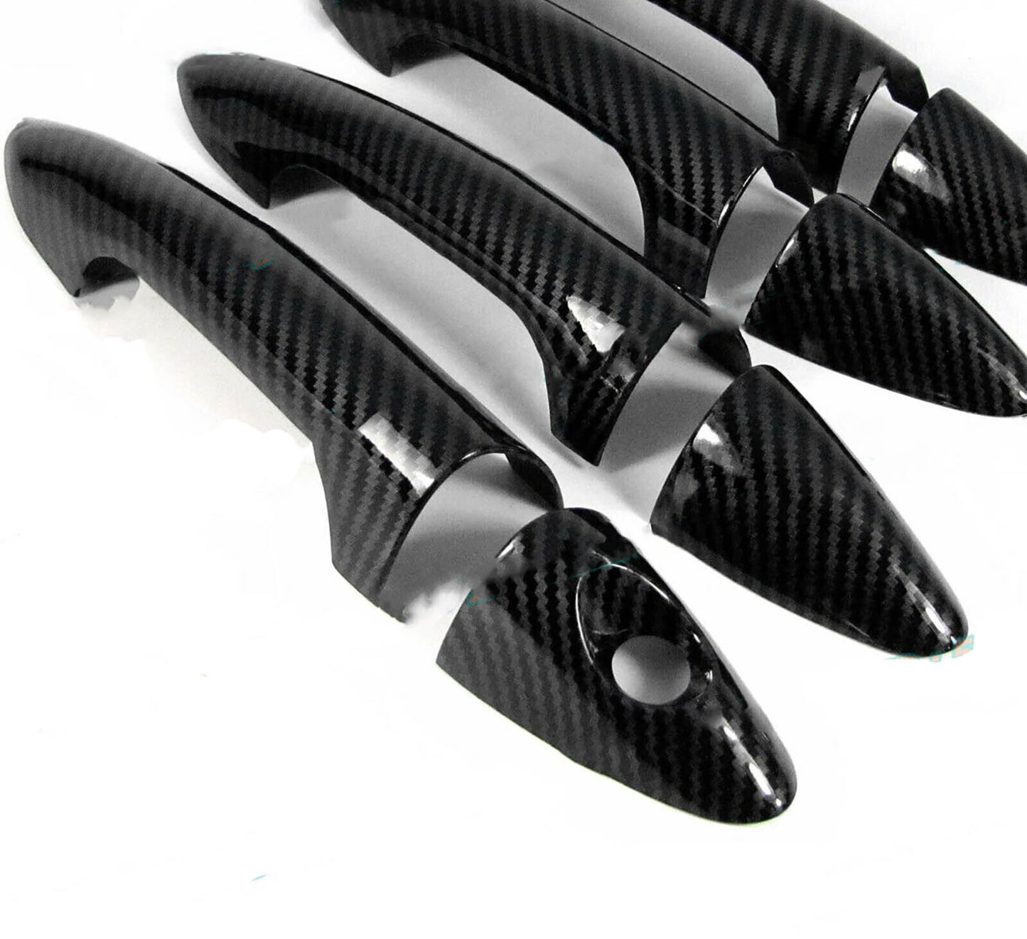 Carbon Fiber Fit for 12 13 14 15 16 17 for Hyundai Accent Door Handles Covers Trims