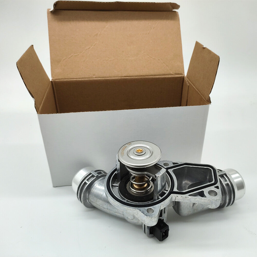 Aluminum alloy engine coolant thermostat assembly suitable for BMW X5, X3, Z3, Z4, 330I, 525I
