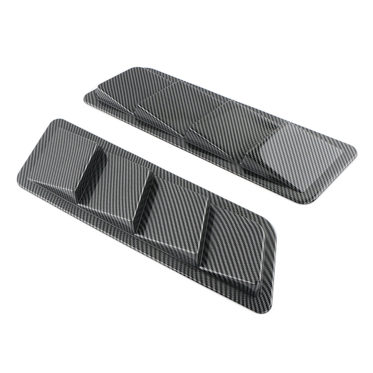Carbon fiber exterior car cover ventilation panel air intake louvers cooling cover