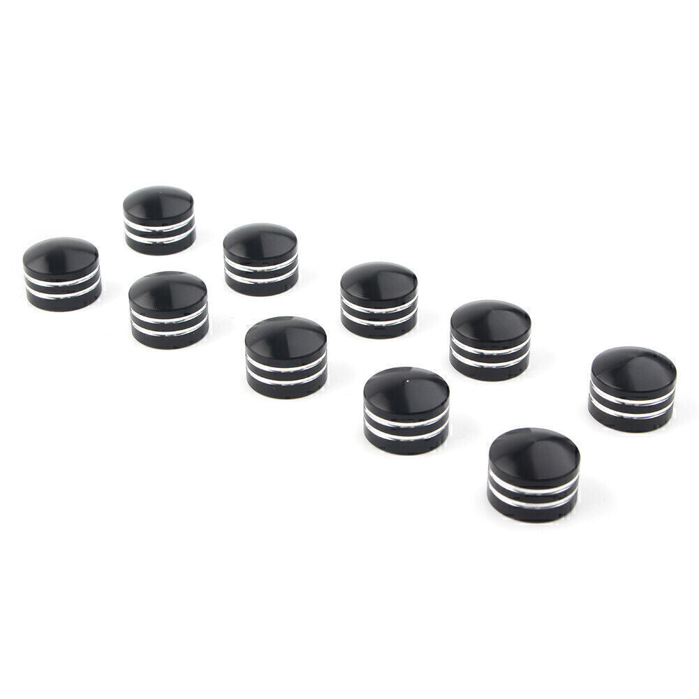 10x 9mm Inner Schrauben Motor Bolt Topper Cover for Harley Black Motorcycle