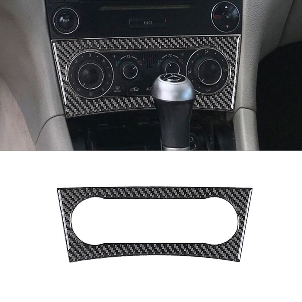 Carbon fiber interior control cover trim for Mercedes-Benz C-Class W203 05-07