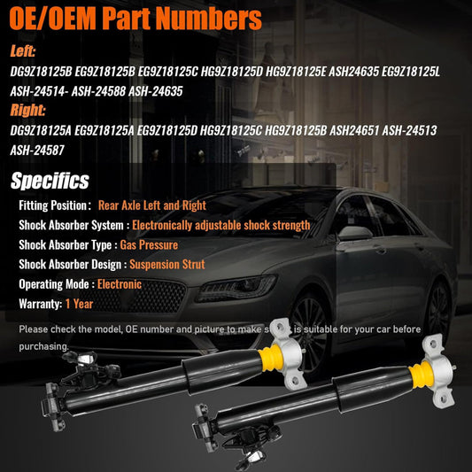 2-piece rear left shock absorber strut MagneRide for Audi R8 V8 V10 2007-2015