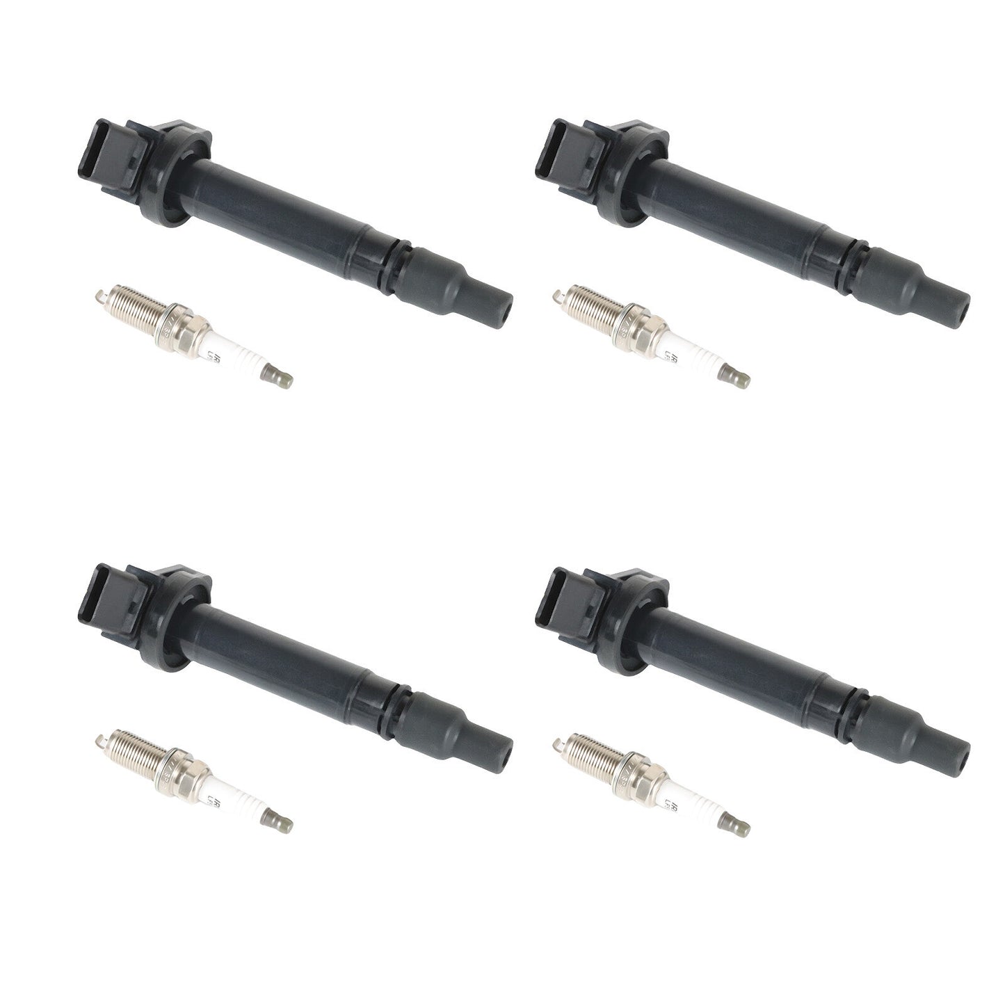 4pcs Ignition Coils + 4pcs Iridium Spark Plugs for 2013-19 for Toyota 4Runner UF507