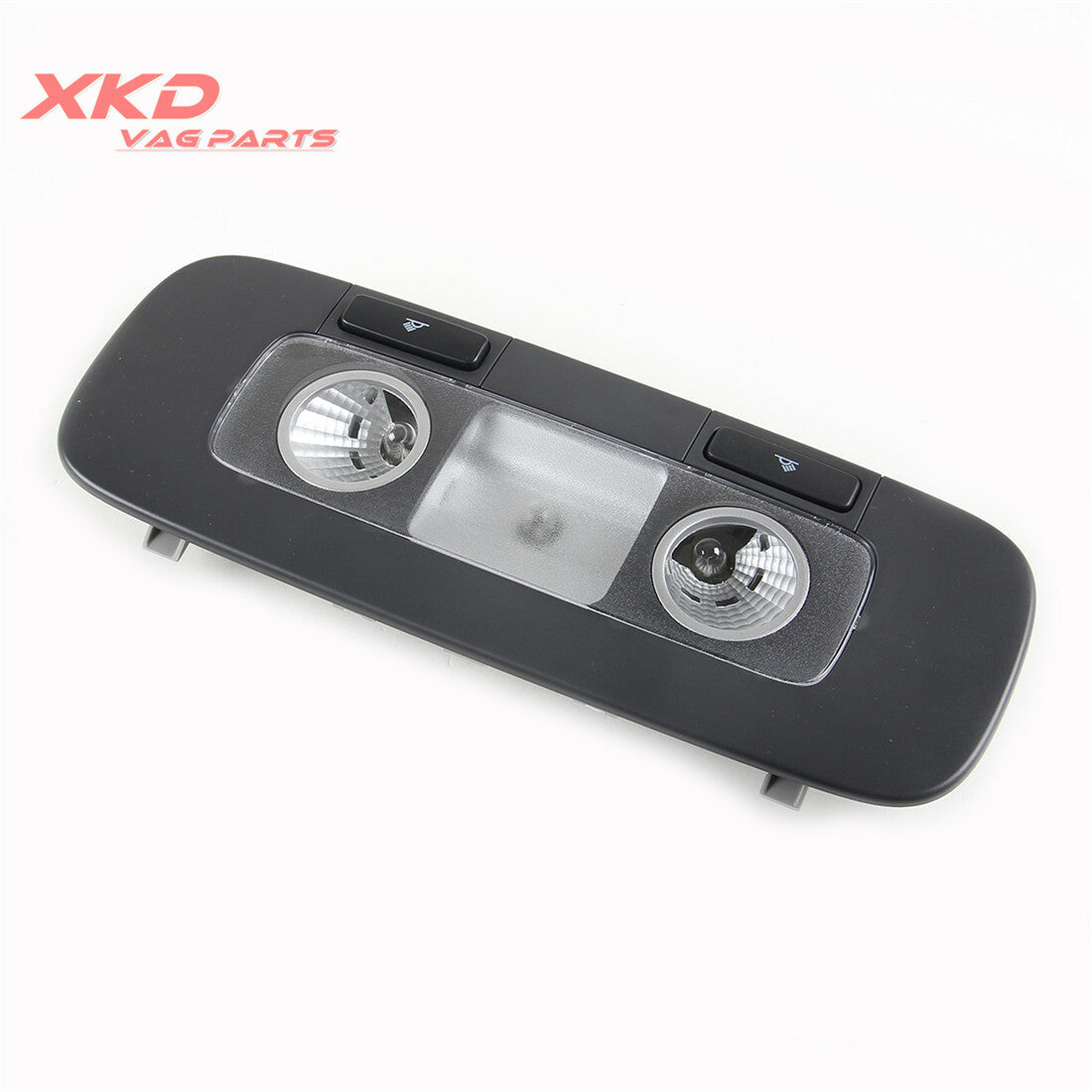 Black rear interior roof reading lights are suitable for Volkswagen CC, for Jetta , and for Passat .