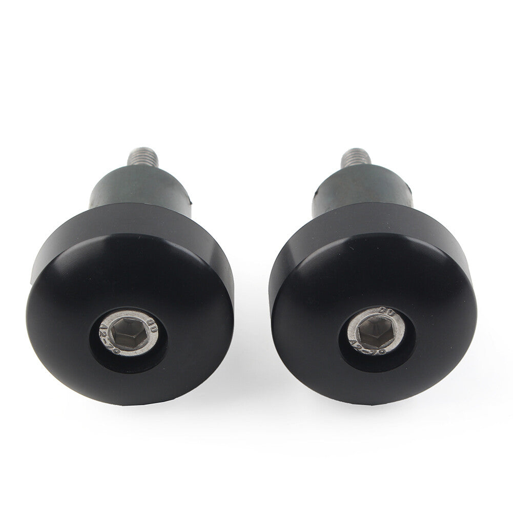Handlebar Grips Bar End Slider Cap Motorcycle for YAMAHA YZFR1 YZF-R1 Black ne