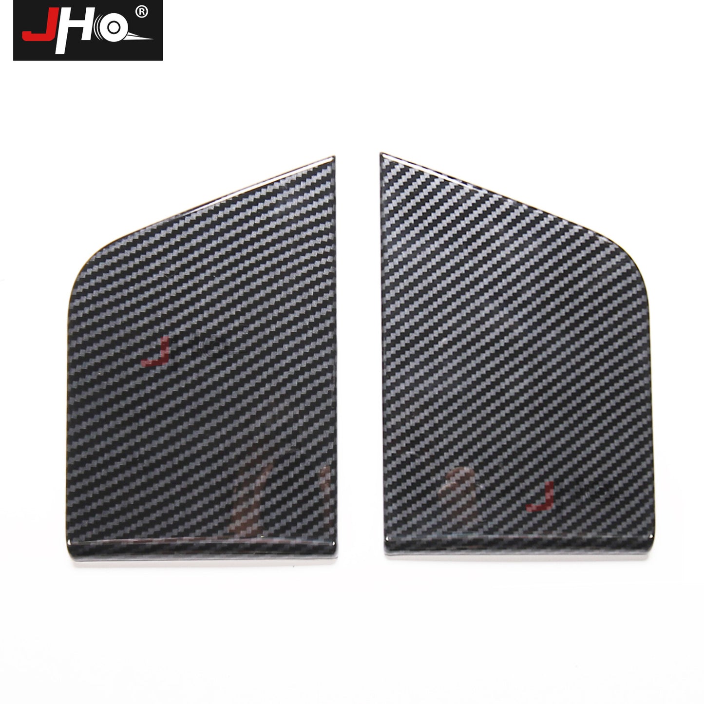 Car Rear Door Panel Handles Cup Cover Trim Carbon Fiber for Ford F-150 2021 2022