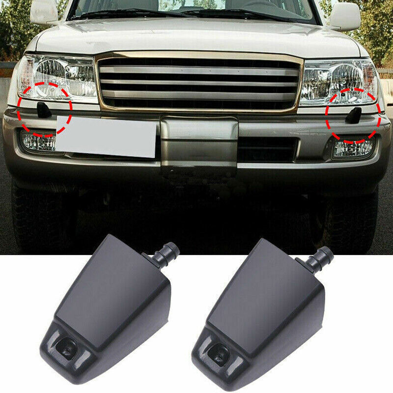 for Toyota for LAND CRUISER 100 Series 1998-2007 OE Front Bumper Headlamp Washer 2PC