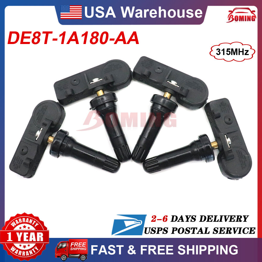 4x New Tire Pressure Sensor TPMS for Ford Motorcraft 315Mhz DE8T-1A180-AA