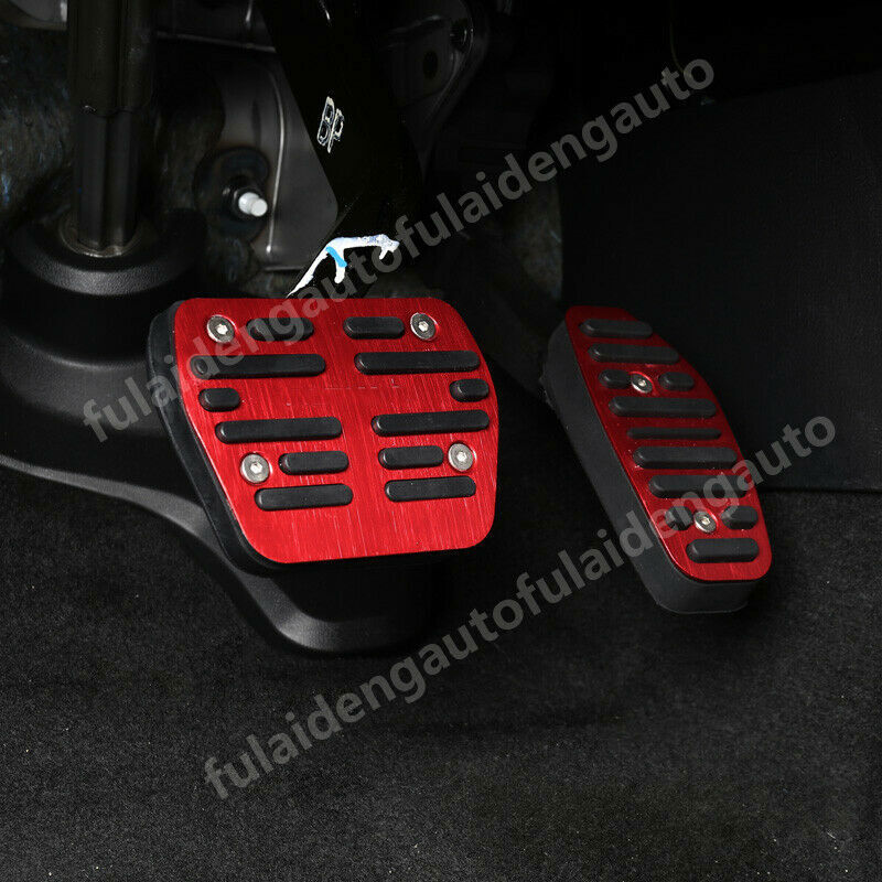 2For for Nissan Altima 2019-2022 Red Non-Slip Accelerator Pedal Brake Pad Cover Rest