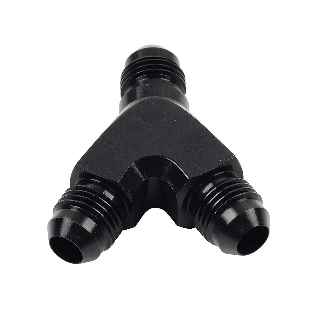 10AN Black Y Fuel Block Flare Union Junction Fitting Adapter Coupler Splitter