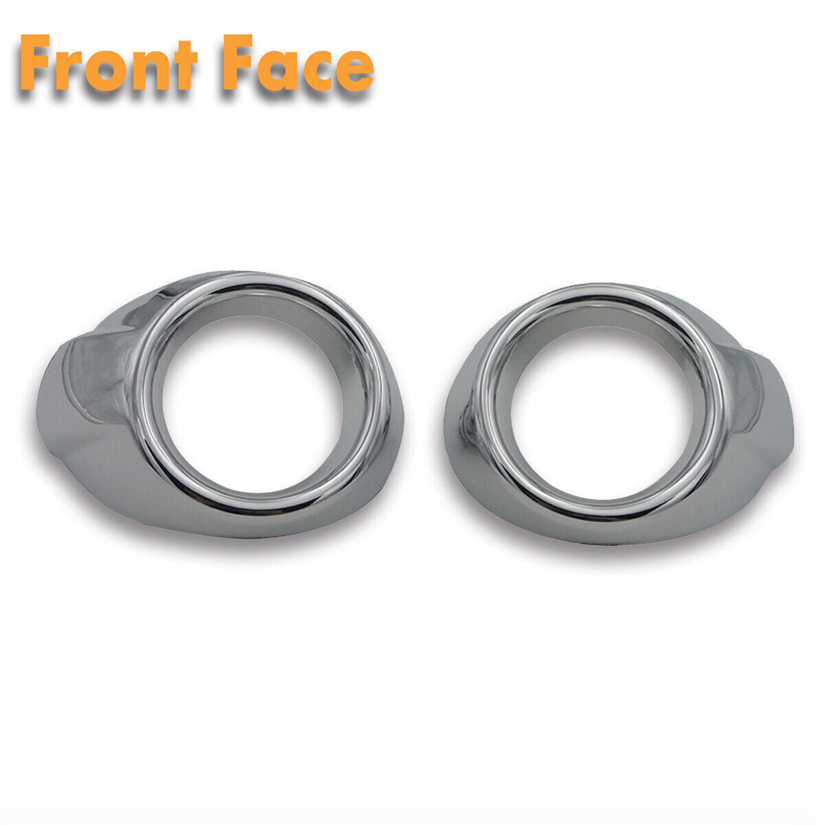 2PCS Chrome Front Bumper Fog Light Ring Cover Trim Bezel for Ford Focus 12-2014