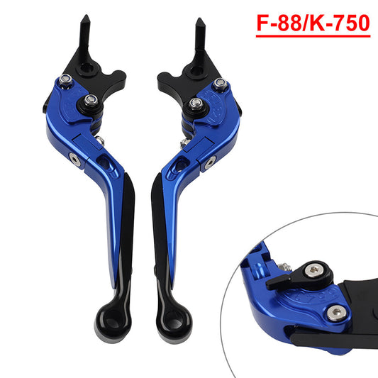 CNC Folding Extendable Brake Clutch Levers for Kawasaki Z900RS 18-22 ZX6R blue
