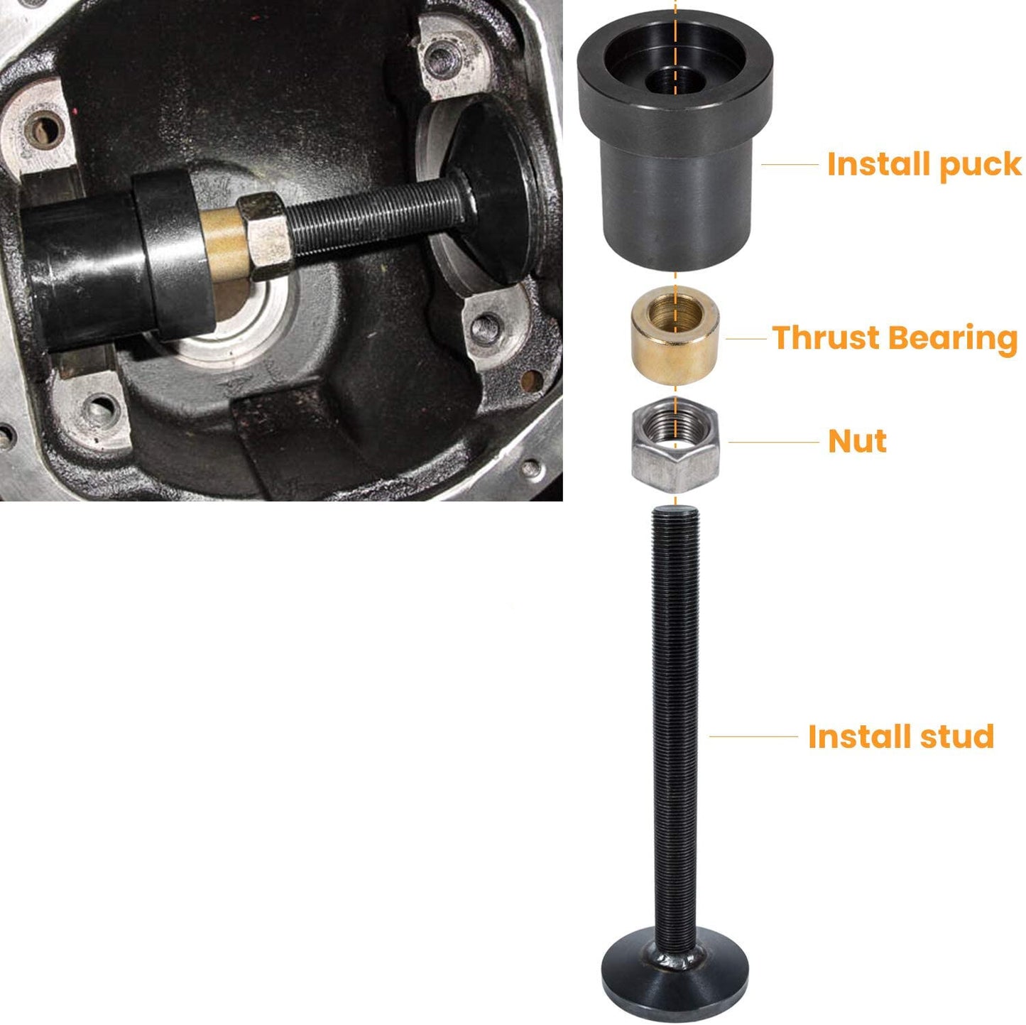 Inner shaft seal installation tool for Dana 30/44/60 front differential
