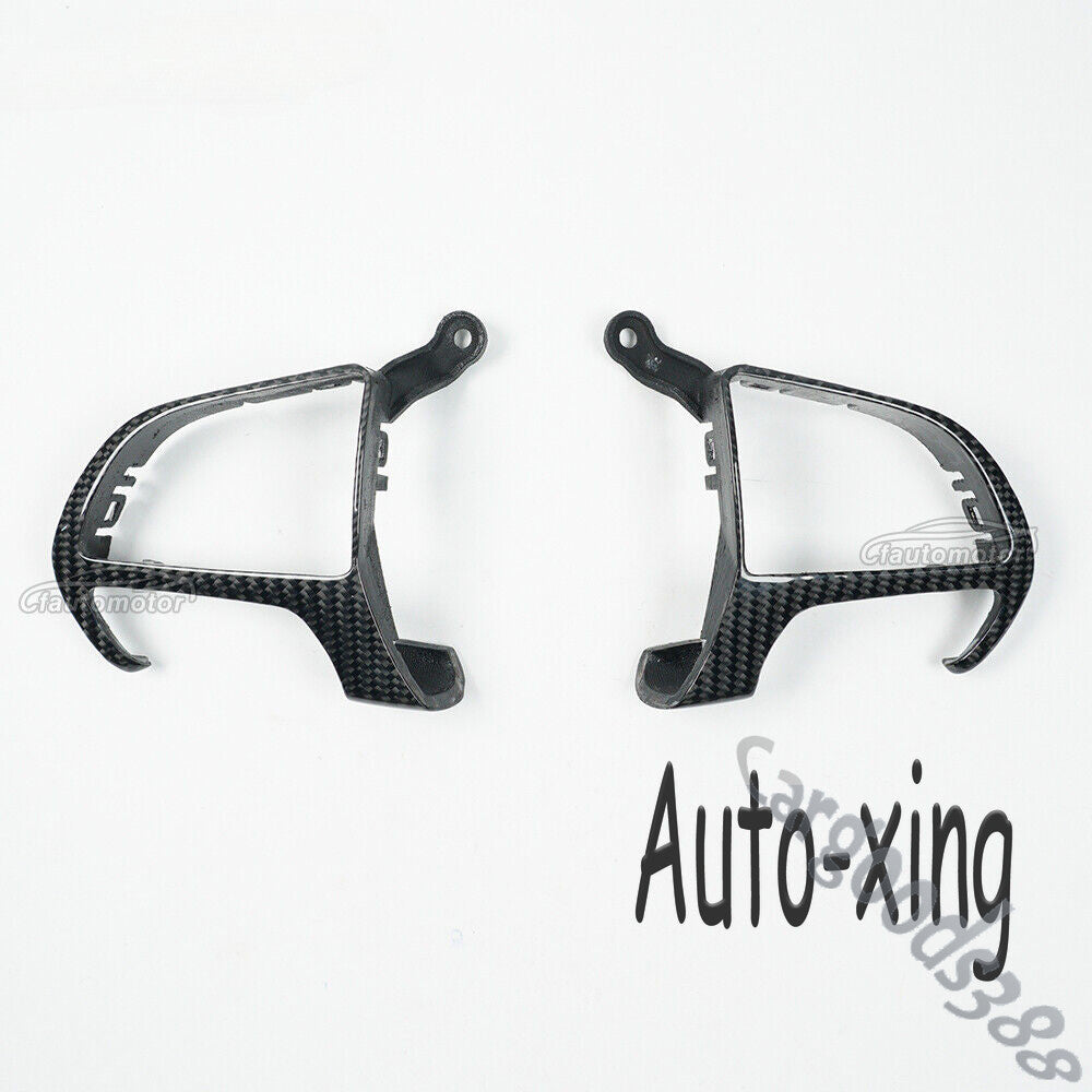 New Carbon Fiber Steering Wheel Trim Button Cover for Dodge Charger Hellcat SRT