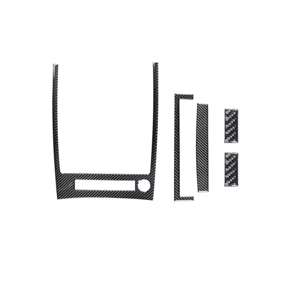 5x Carbon Fiber Center Console Panel Frame Trim Cover for Jeep Liberty 2008-2012