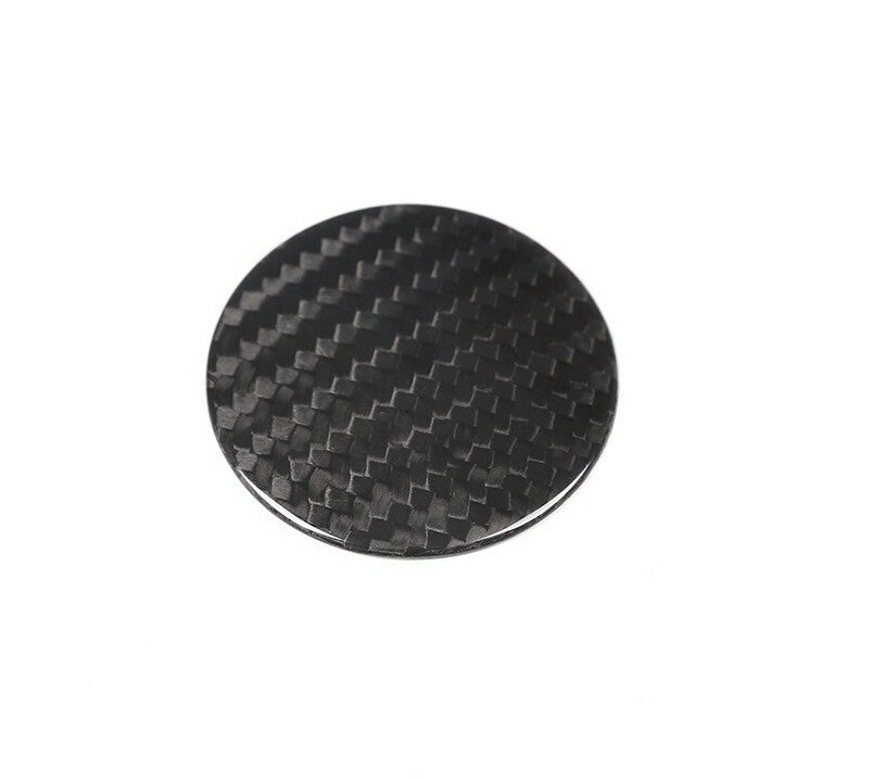 Real Carbon Fiber Gear Shift Button Cover Fit for Jaguar XF F-Pace 2016-19