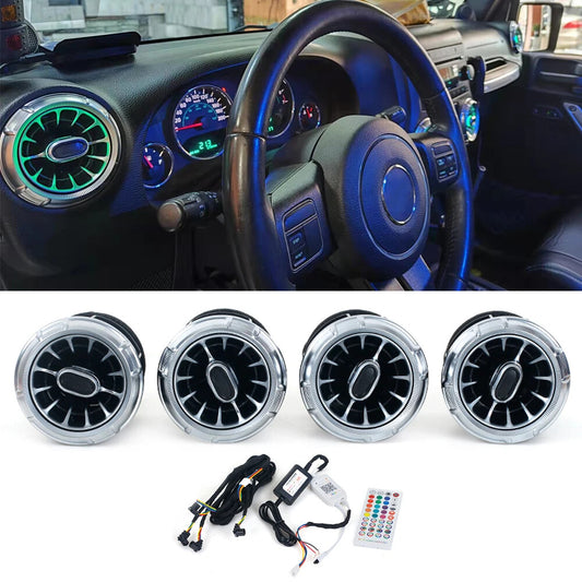 for Jeep for Wrangler JK 2011-2017 New Style LED Front Air Vent Inlet Ambient Lamp