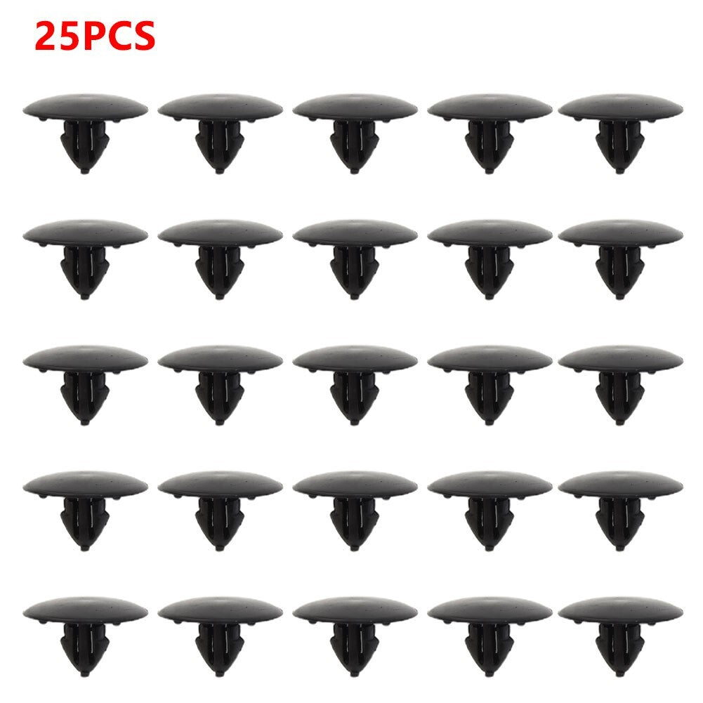 25X For HOOD INSULATION RETAINER CLIPS Replacement Part  90467-09050 Black 7mm Plastic