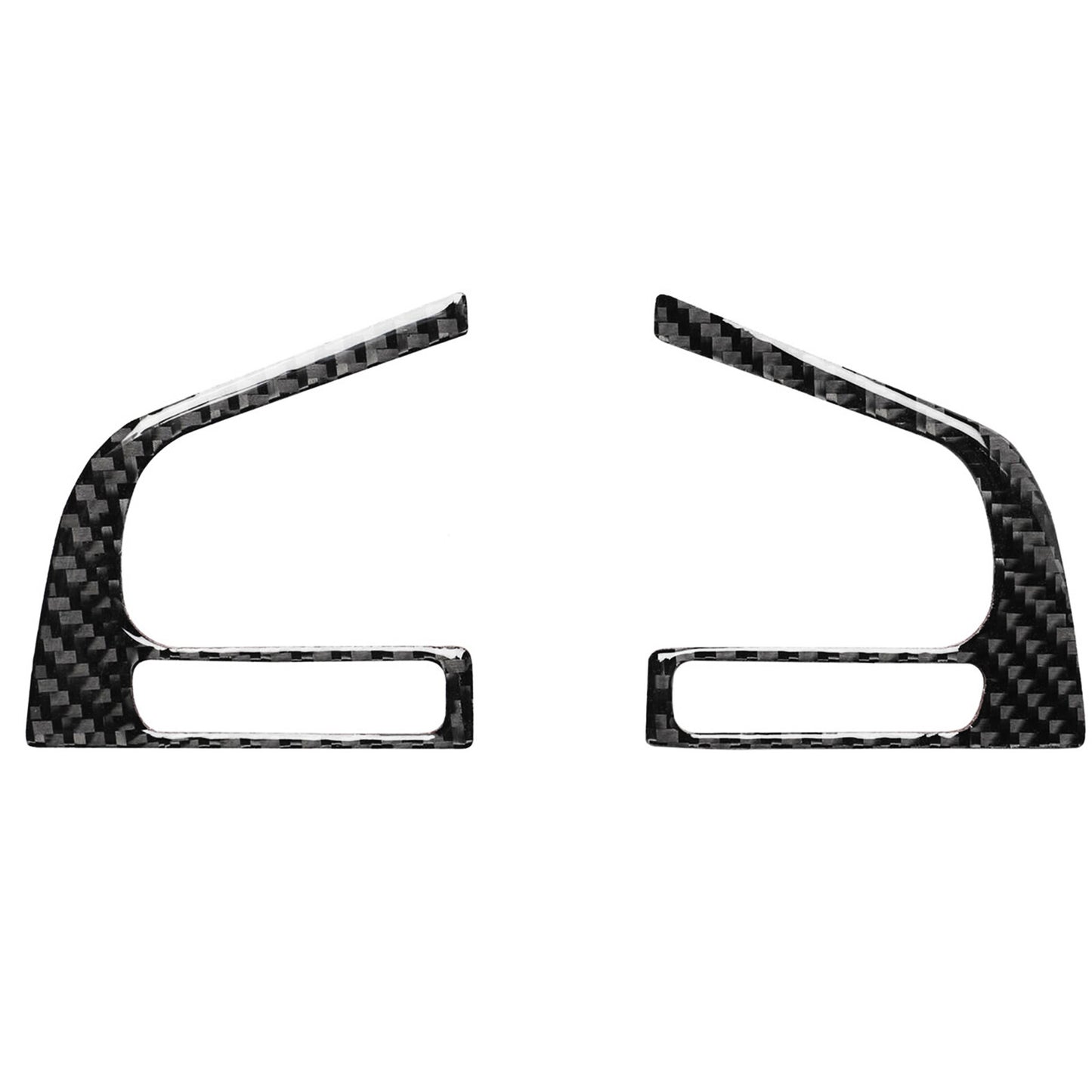 Carbon fiber interior steering wheel button frame trim for Subaru Crosstrek 2016