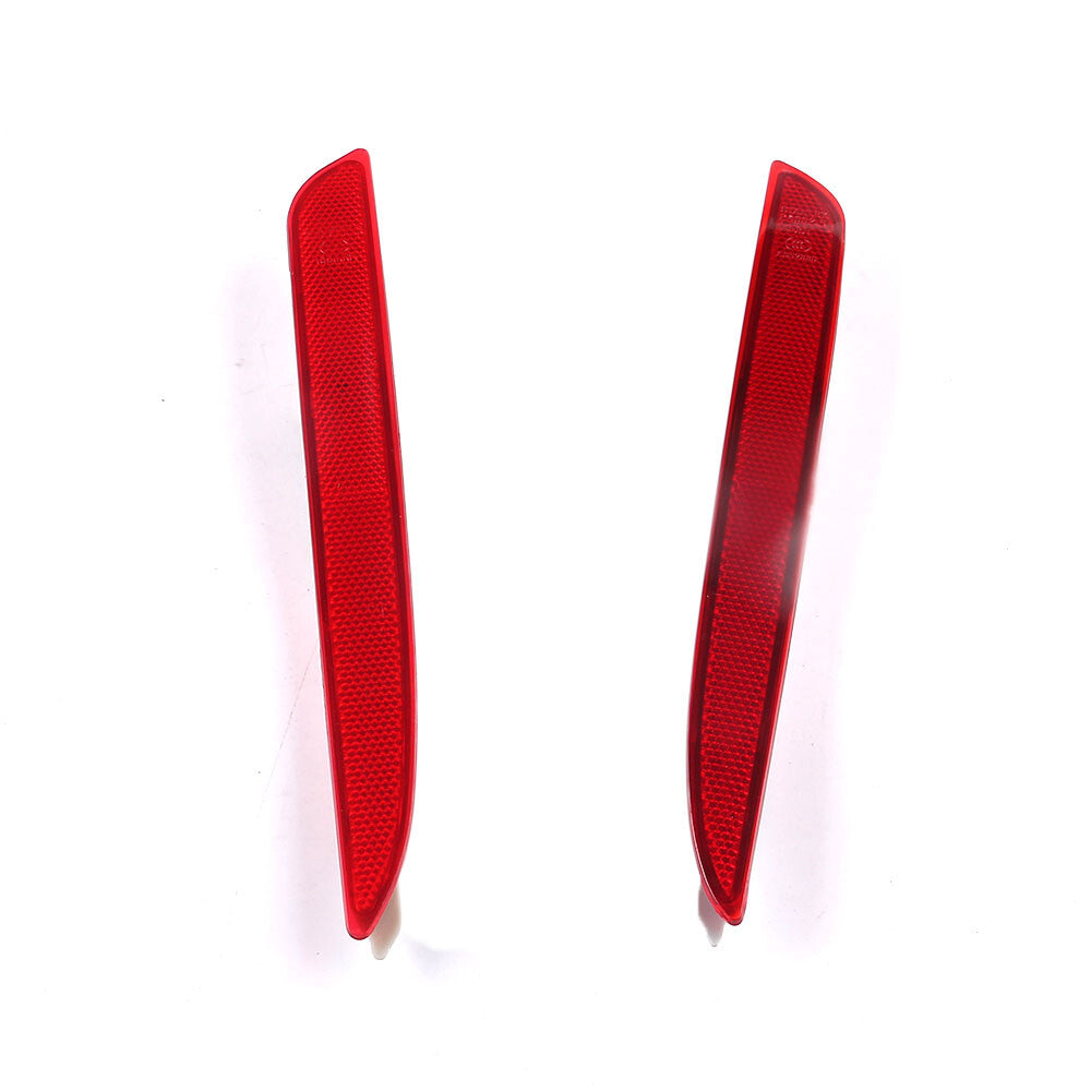 Passenger Driver Side Rear Bumper Reflectors Red Fits for Mazda 3 2008-2012 NEW