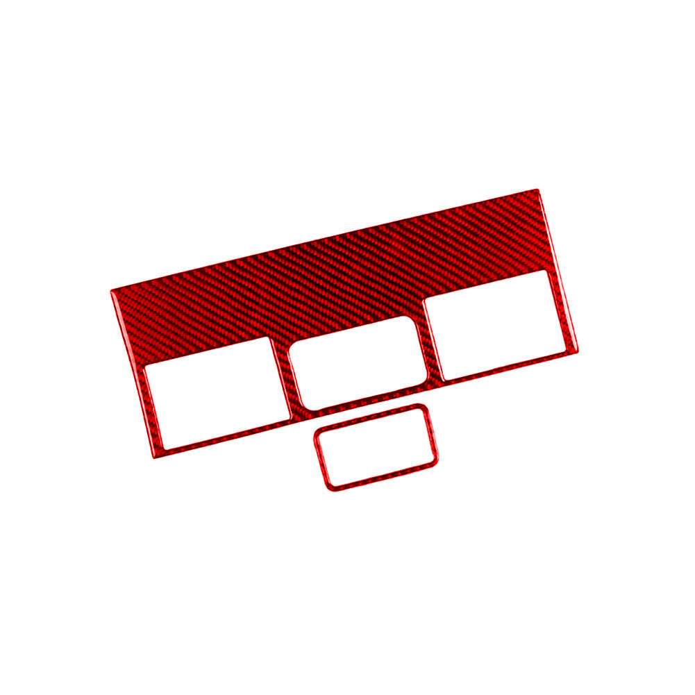 Red Carbon Fiber Central Control Air Outlet Trim for Toyota FJ Curiser 2007-2021