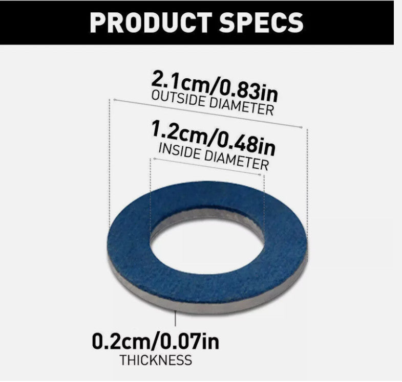 10x for Toyota 9043012031 Oil Drain Sump Plug Washers Gasket