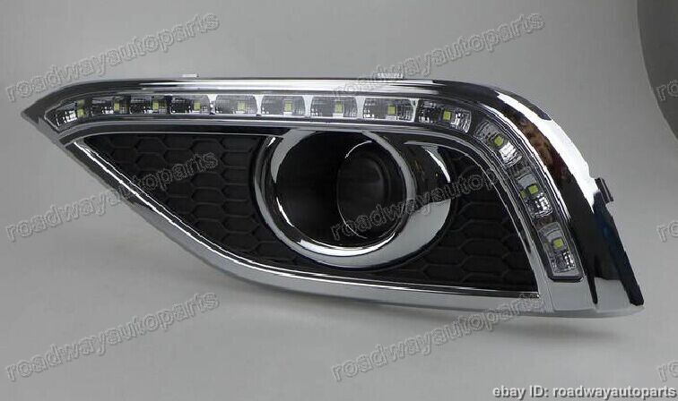 2X White DRL LED Daytime Running Lights Driving Lamps for Honda CRV 2012-2014