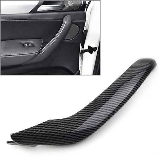Inner Outer Door Pull Handle Trim Cover Left Carbon Fiber for BMW X3 X4 F25 F26
