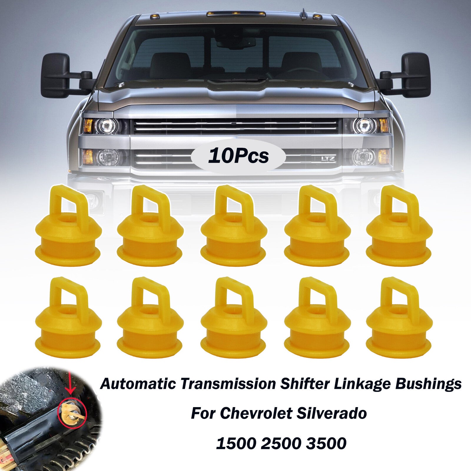 10X for Chevrolet Silverado 1500 2500 3500 Transmission Shifter Linkage Bushings