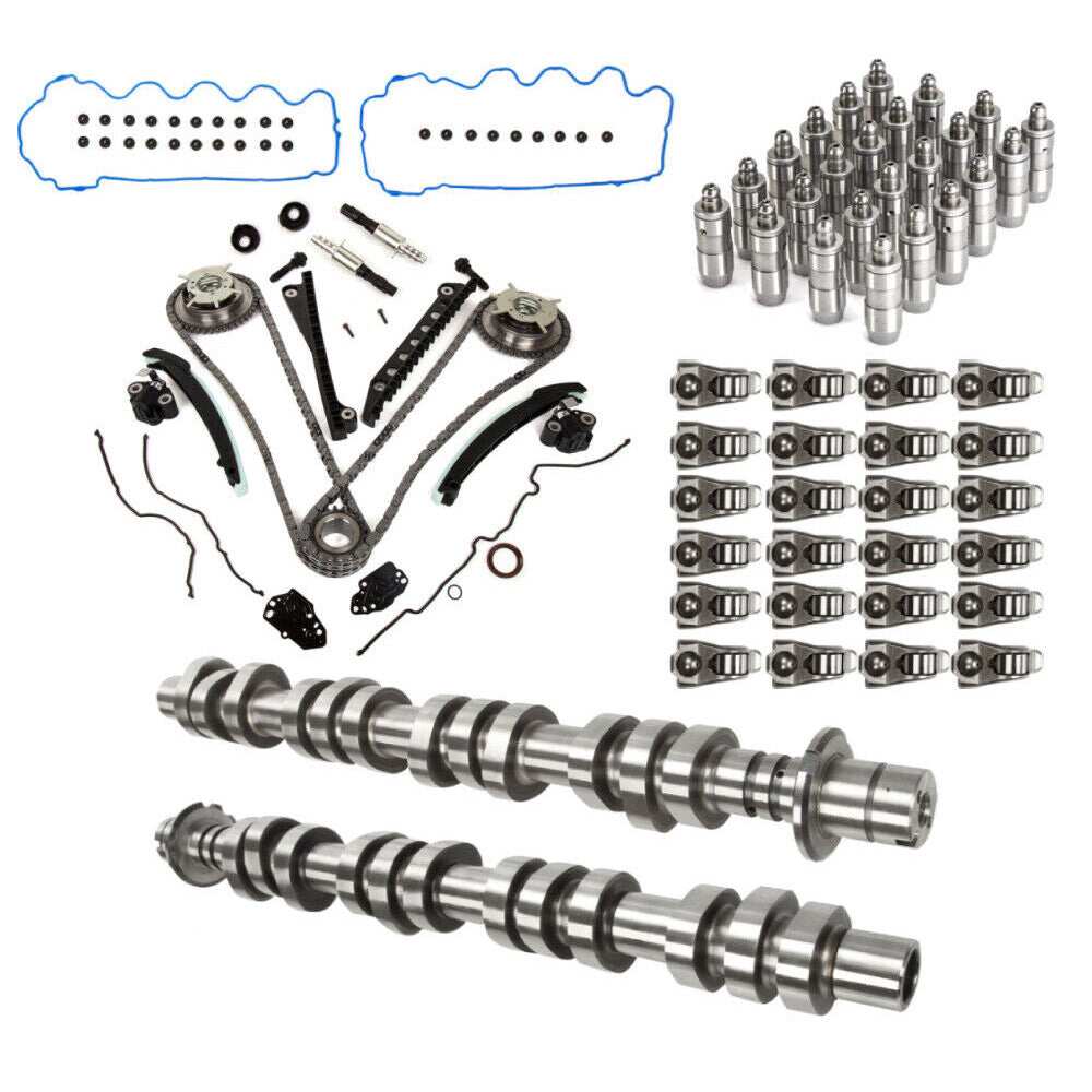 Camshafts Lifters Rocker Arms Timing Chain Kit For 2007-2008 for Ford F150 5.4L