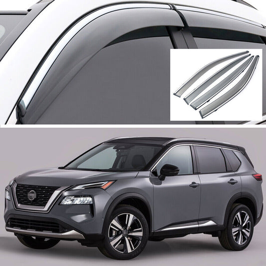 for Nissan Rogue 2021-2023 Car Window Visor Vent Shade Deflector Guards Sun Rain
