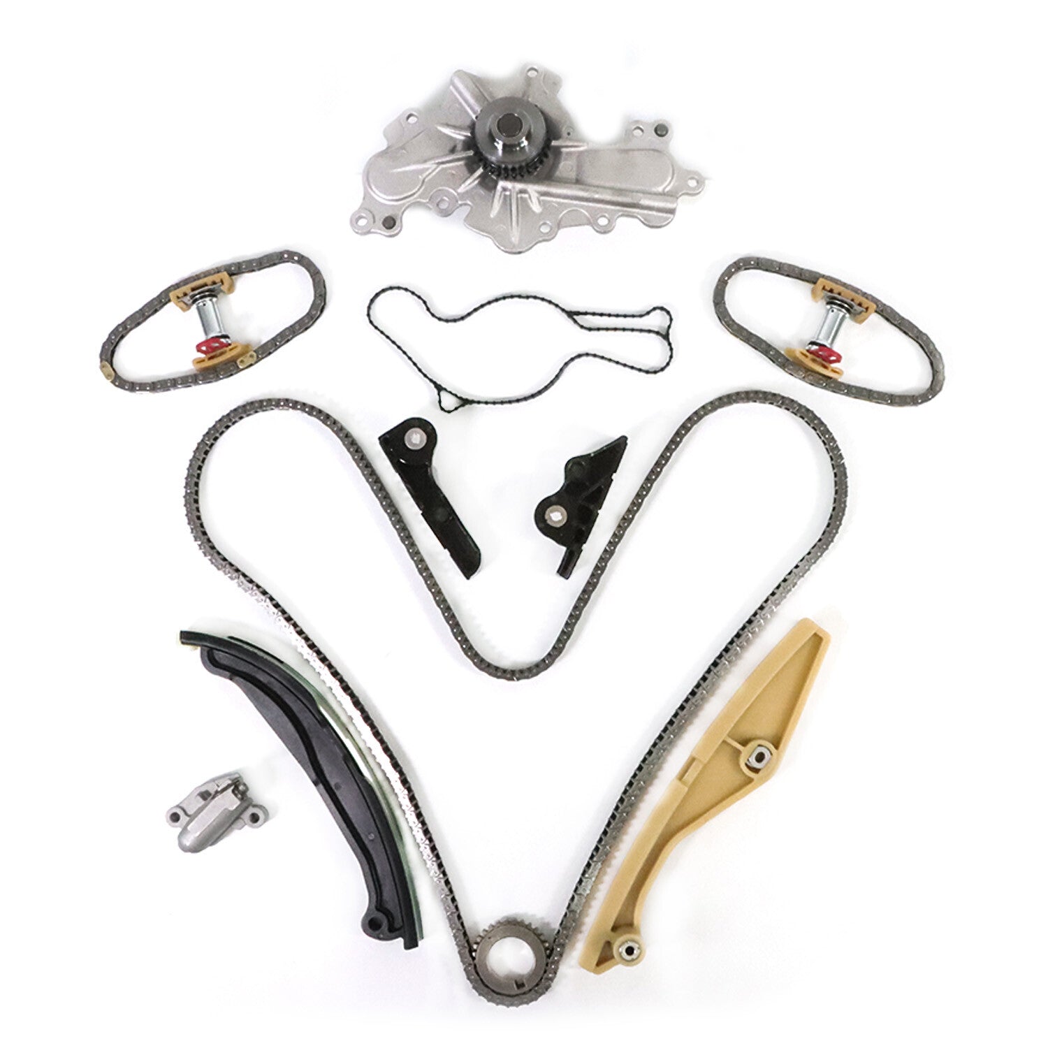Timing Chain Kit Water Pump For 3.5L 3.7L for Ford Edge Taurus for Lincoln MKS MKX 13-17