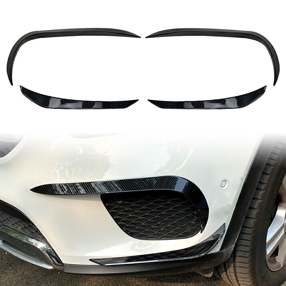 4pcs Front Bumper Lip Splitter Spoiler Carbon Fiber for Benz GLB X247 2020 2021