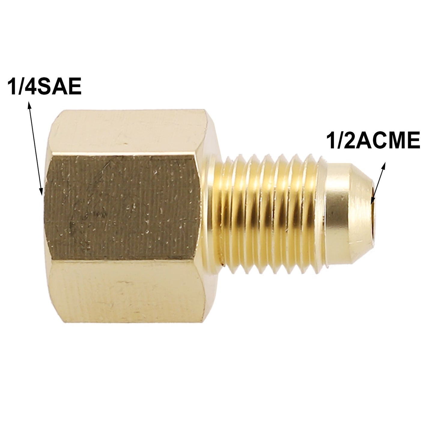 R134A R12 Car Conditioner Adapter Quick Coupling 1/2 ACME Female 1/4 SAE