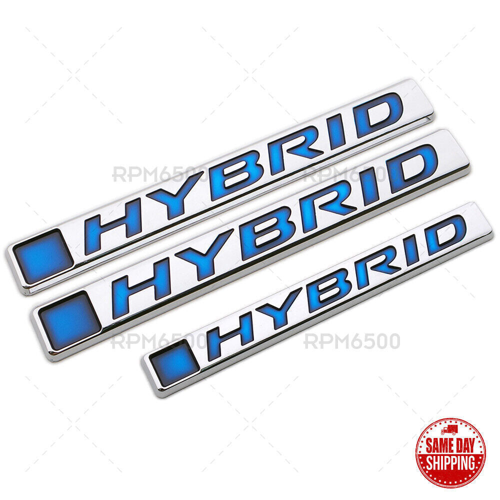 SET for Honda HYBRID Trunk Lid Fender Logo Badge Nameplate Emblem Sport ABS