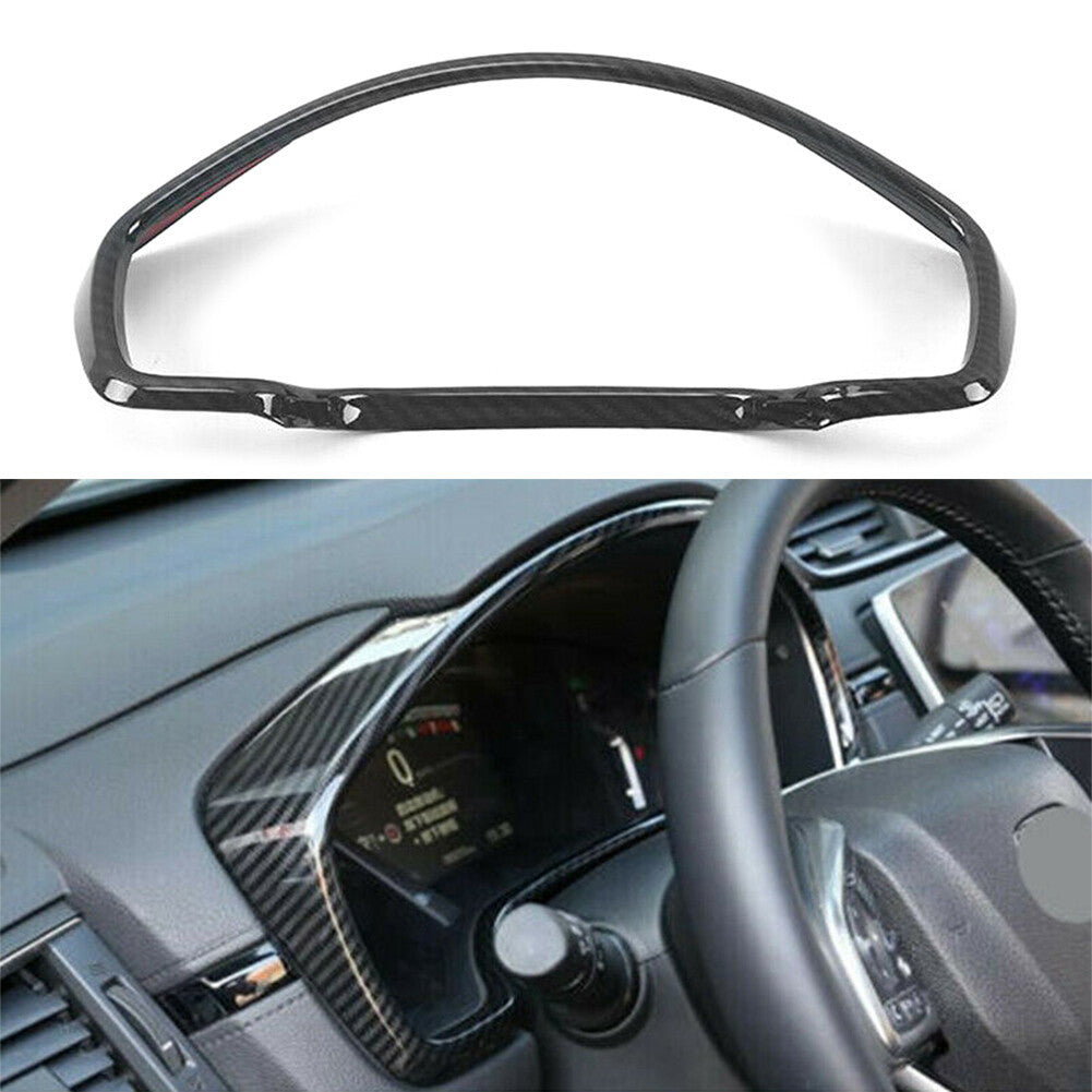 Carbon Fiber look Console Dash Panel Frame Trim Fit for Honda CRV CR-V 2017-2020