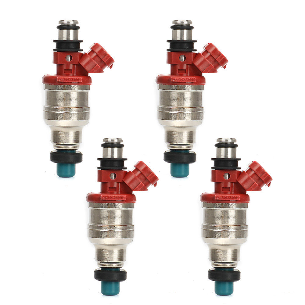 4PCS Fuel Injector Fits for Toyota Pickup 1995 1993 1992 Base 2.4L 23250-35040