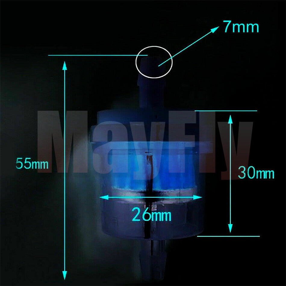4 pcs Petrol Gas Gasoline Oil Fuel Filter Moped Scooter Dirt Bike ATV Go Kart