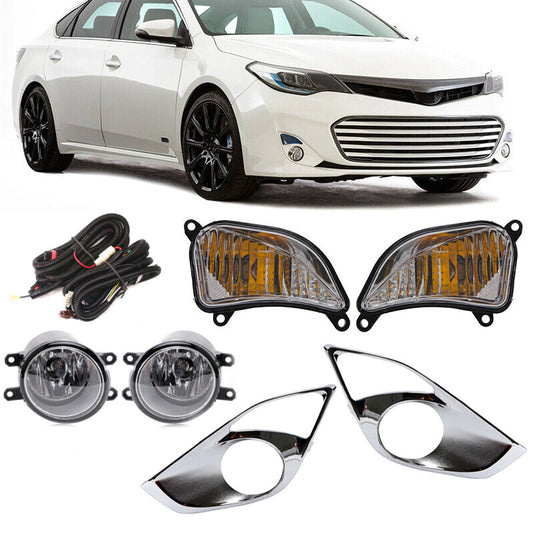 Front fog lights + turn signals + light covers for Toyota for Avalon 2013-2015